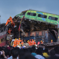 Железнодорожная катастрофа в Индии