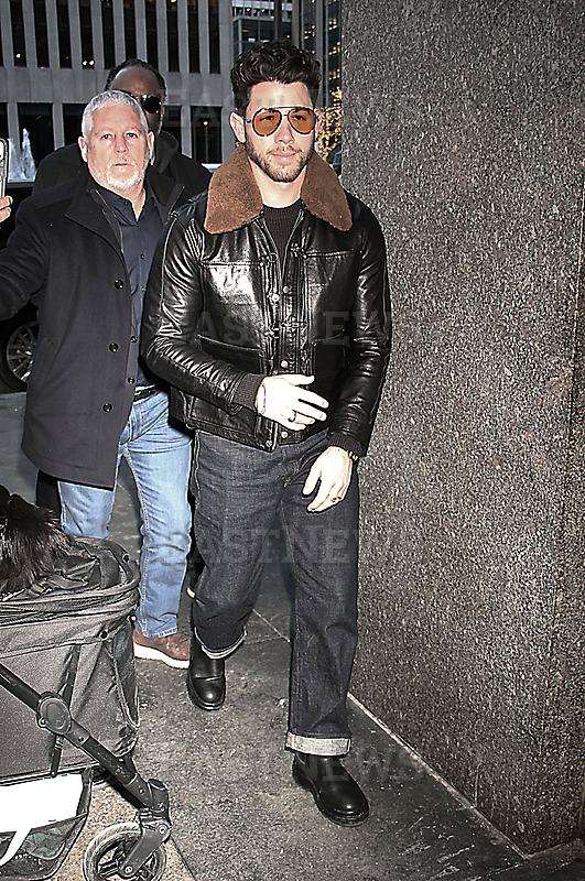 Nick Jonas seen at Late Night with Seth Meyers