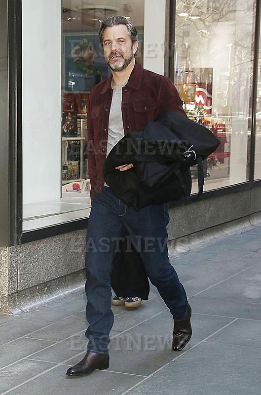 Joshua Jackson seen exiting NBC`s Today Show