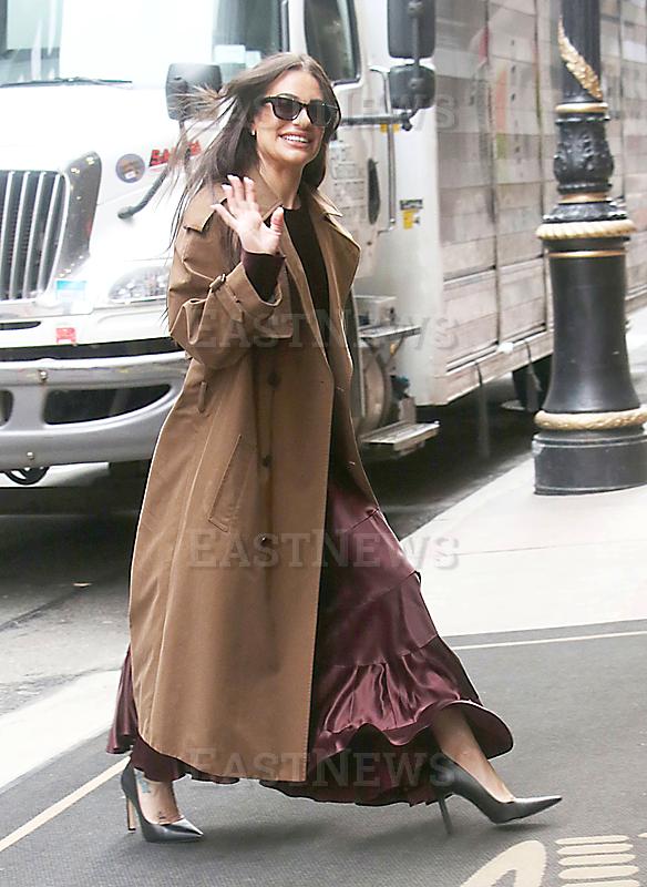Lea Michele  Seen In NYC