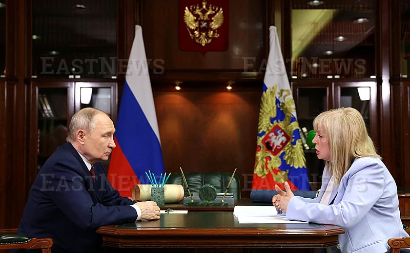 Russian President Vladimir Putin met with members of the Central Election Commission in Moscow,