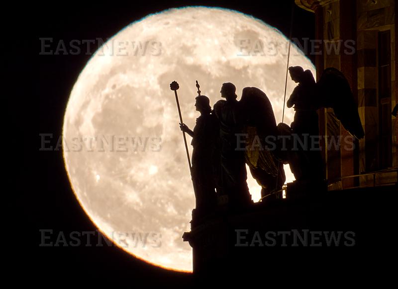 APTOPIX Russia Full Moon