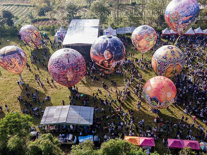 Hot Air Balloon Festival In Boyolali, Central Java, Indonesia